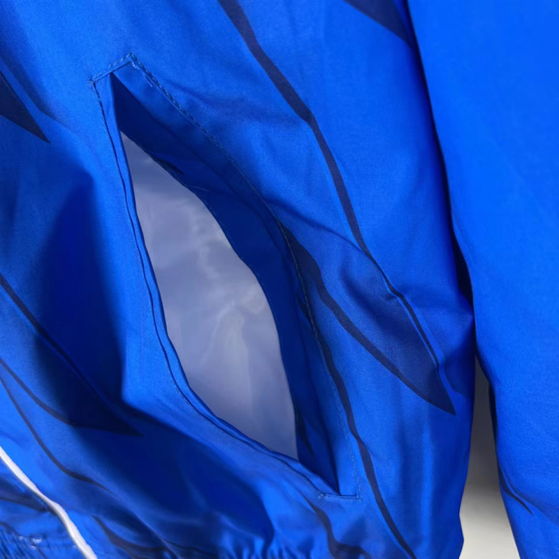 2023 Italy Blue & White Double Sided Windbreake...