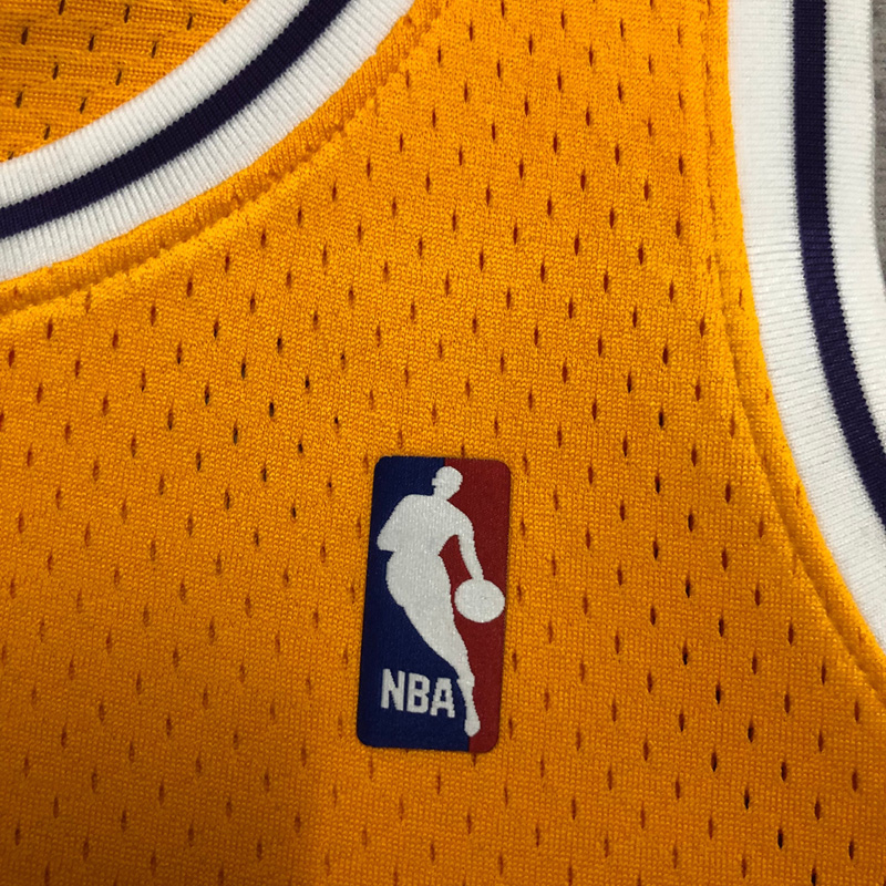 1997 LAKERS BRYANT #8 Yellow Retro Top Quality ...