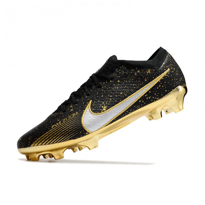 Air Zoom Mercurial Superfly IX Elite FG Soccer Shoes-Black/Gold-2385948