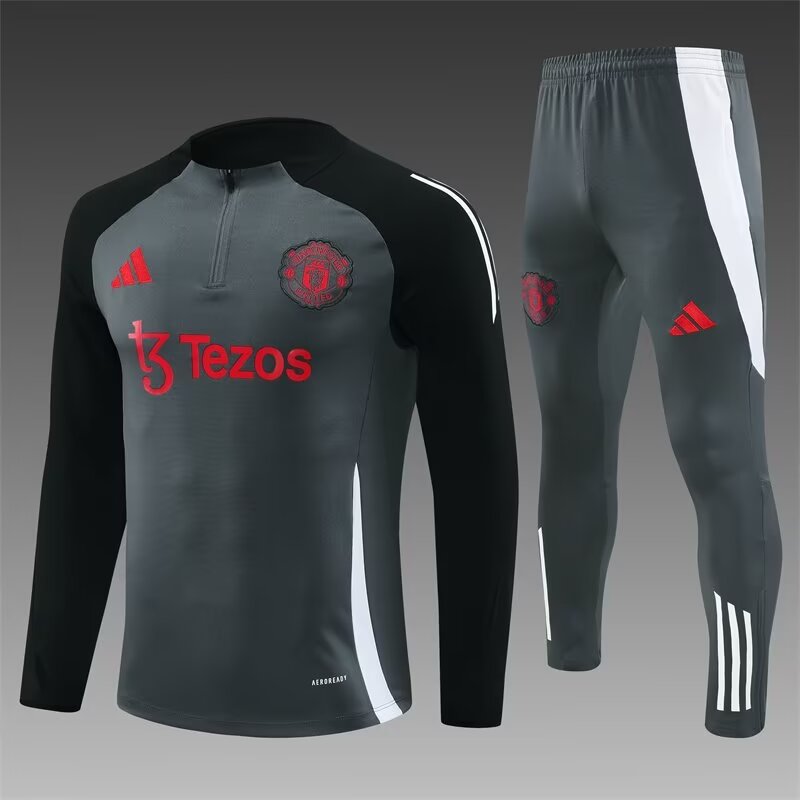 24/25  Man Utd Dark Grey 1:1 Quality Training Jersey