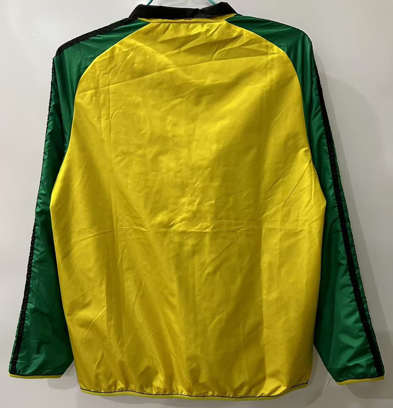 25-26 Jamaica Yellow & Black Double Sided Windbreaker (双面风衣)(刺绣)