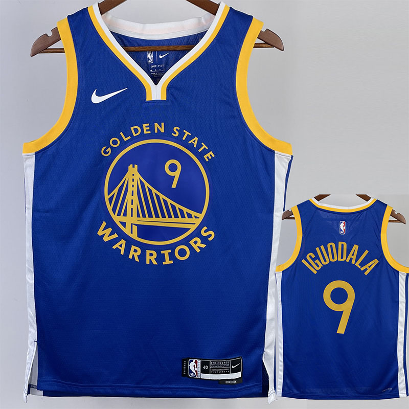 22-23 WARRIORS IGUODALA #9 Blue Top Quality Hot...