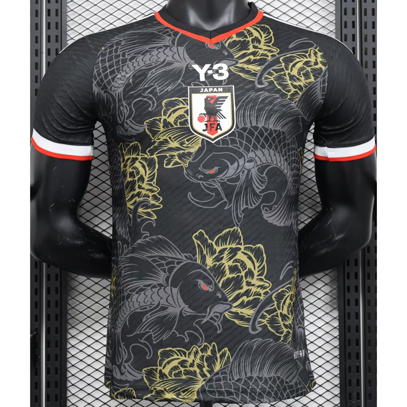 24-25 Japan #鲤鱼Y3 Black Special Edition Player Version Soccer Jersey