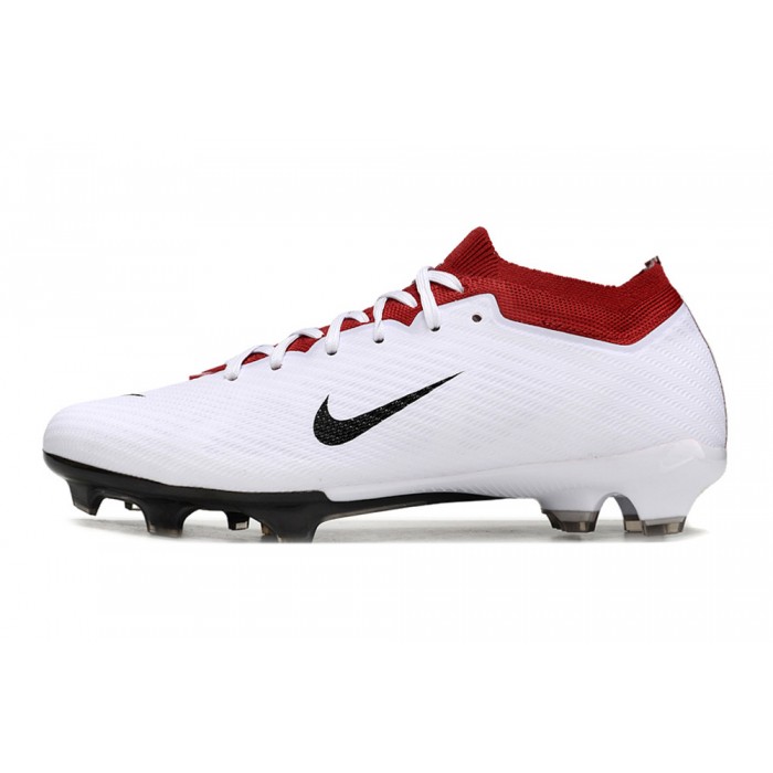 Air Zoom Mercurial Superfly IX Elite FG Soccer Shoes-White/Red-5715068