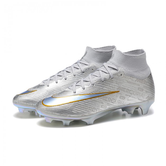 Zoom Vapor 15 Elite SE FG High Soccer Shoes-Gray/Blue-1854918