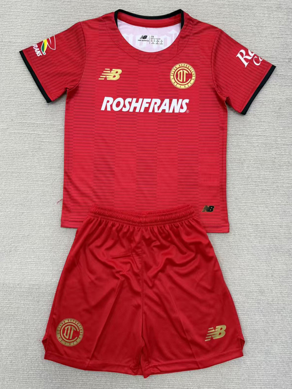 25-26 Toluca Home Kids Soccer Jersey