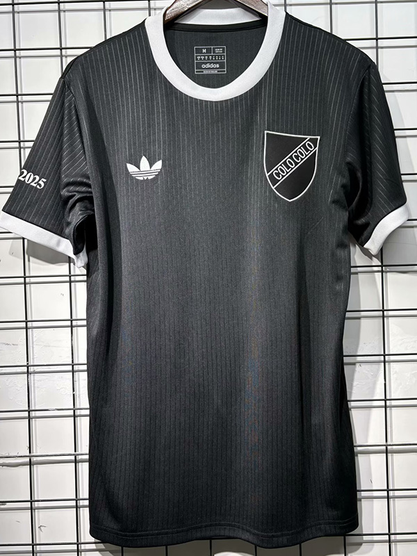 25-26 Colo-Colo 100th Anniversary Black Fans Soccer Jersey *黑队标