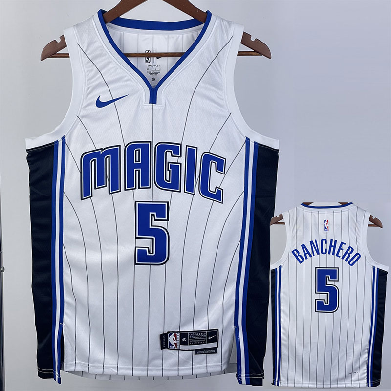 22-23 Magic BANCHERO #5 White Top Quality Hot P...