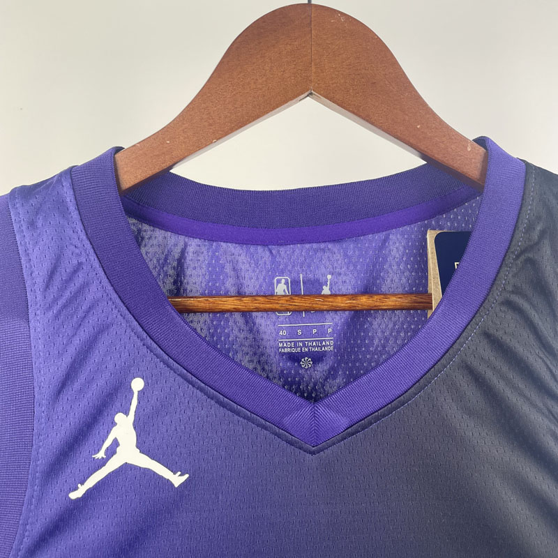 23-24 Kings SABONIS #10 Purple Top Quality Hot ...
