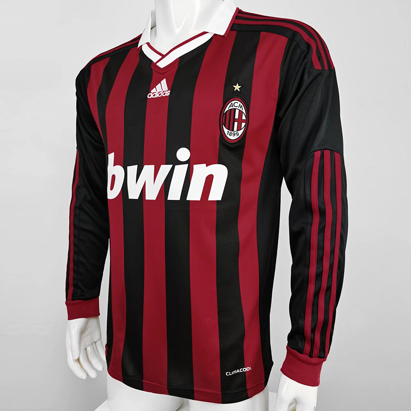 2009-2010 ACM Home Long Sleeve Retro Soccer Jer...