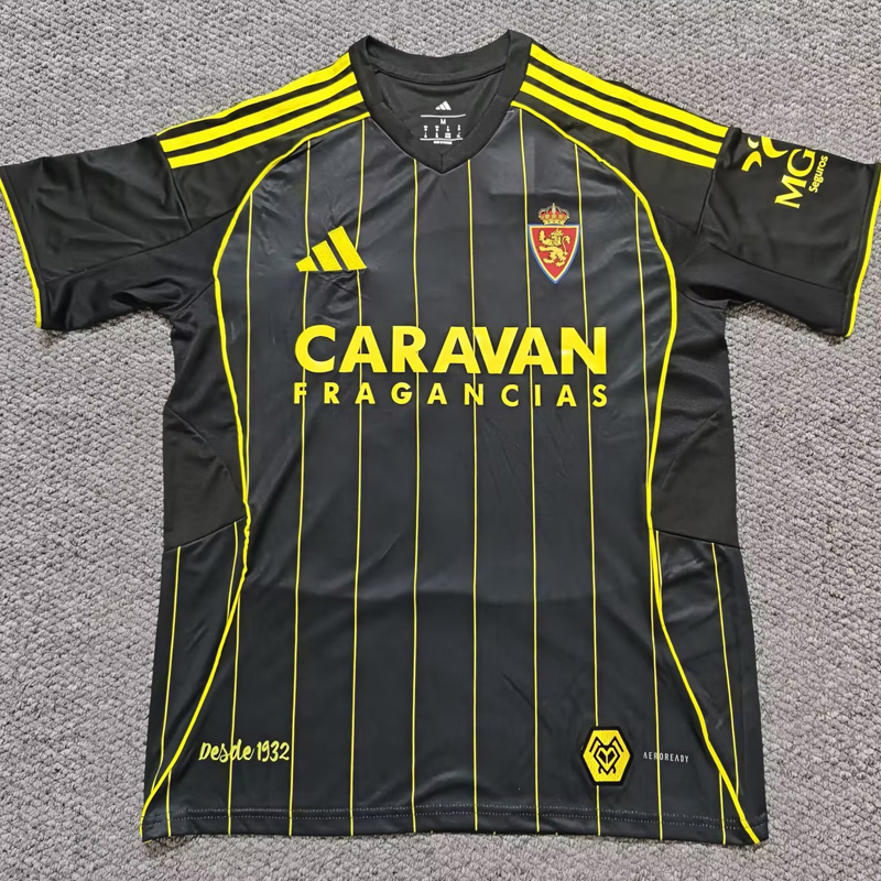 25-26 Zaragoza Away Fans Soccer Jersey