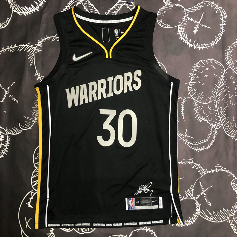 WARRIORS Glory version CURRY #30 Black Top Qual...
