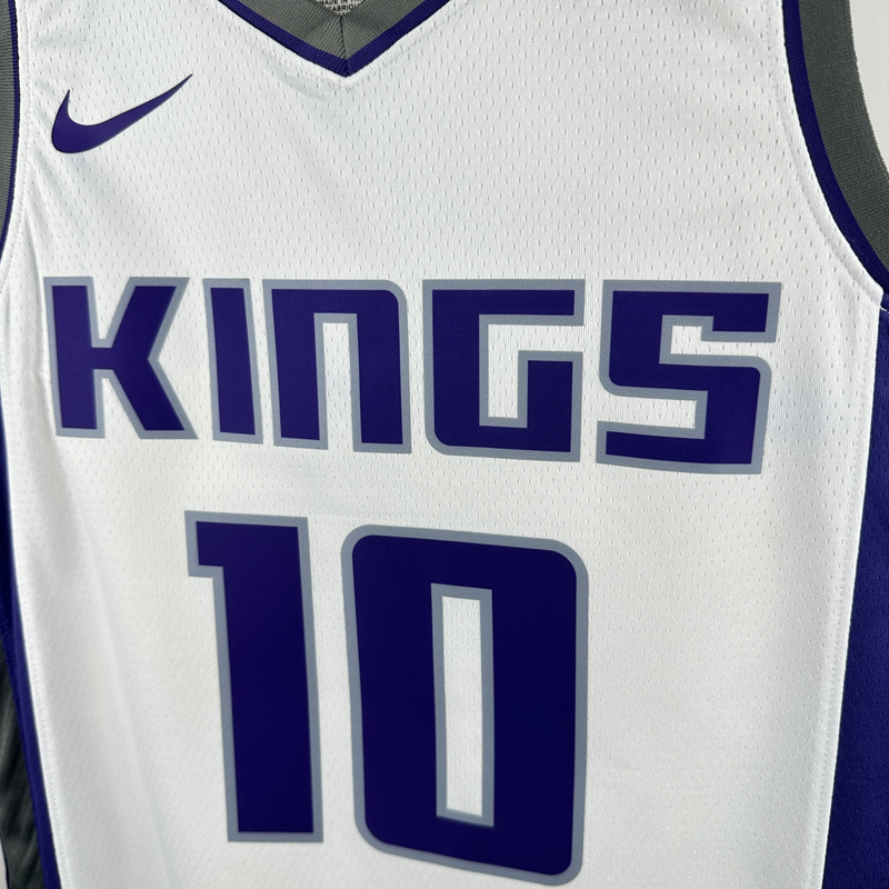 22-23 Kings DEROZAN #10 White Top Quality Hot Pressing NBA Jersey