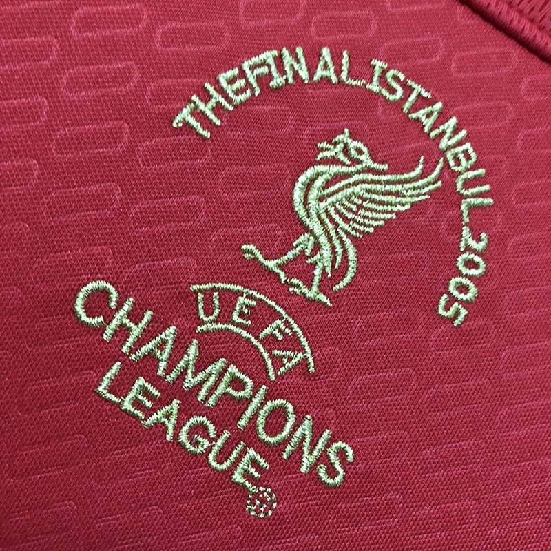 2005 LIV Red Champions Retro Soccer Jersey