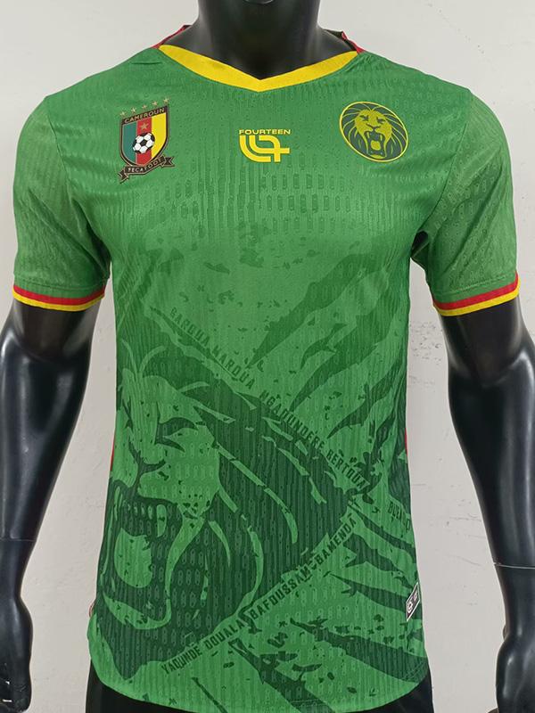25-26 Cameroon Green Player Version Soccer Jersey