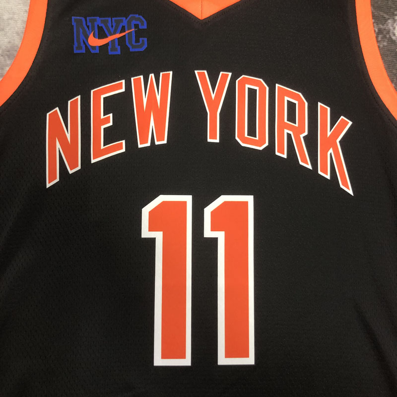22-23 KNICKS BRUNSON #11 Black City Edition Top...
