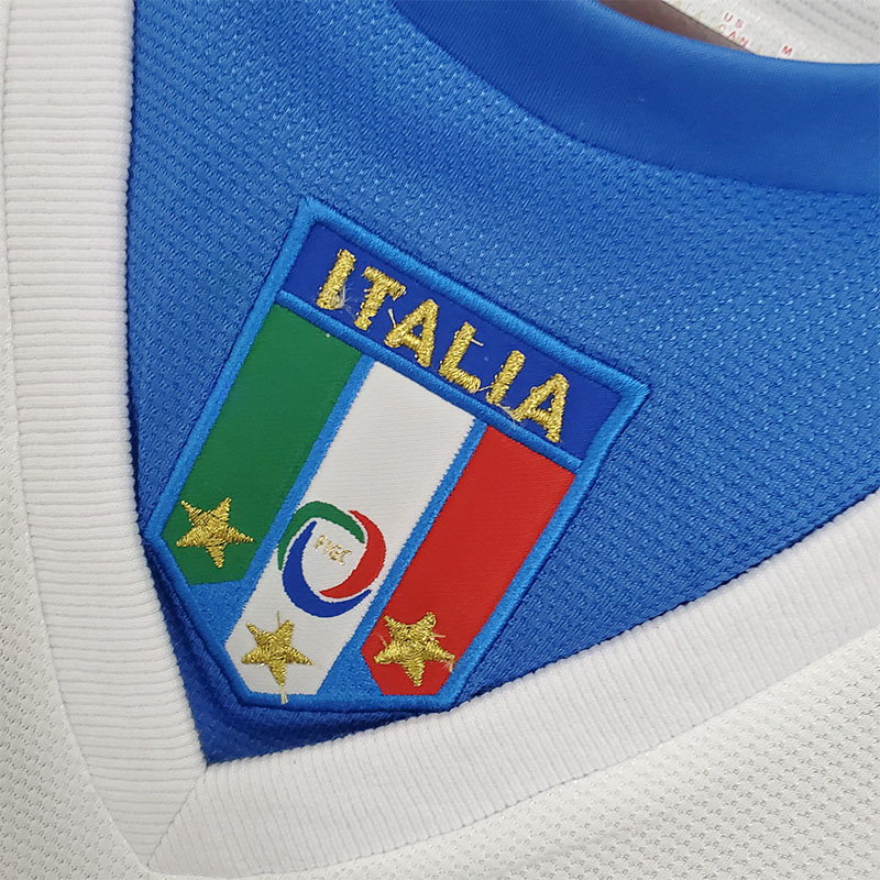 2006 Italy Away White Retro Soccer Jersey