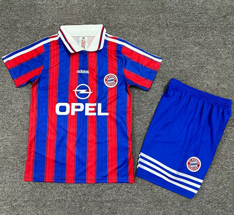1995-1997 Bayern Home Kids Retro Soccer Jersey