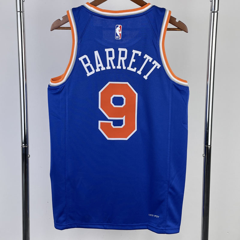 22-23 KNICKS BARRETT #9 Blue Top Quality Hot Pr...