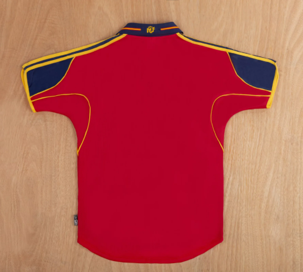 2000 Spain Home Retro Soccer Jersey