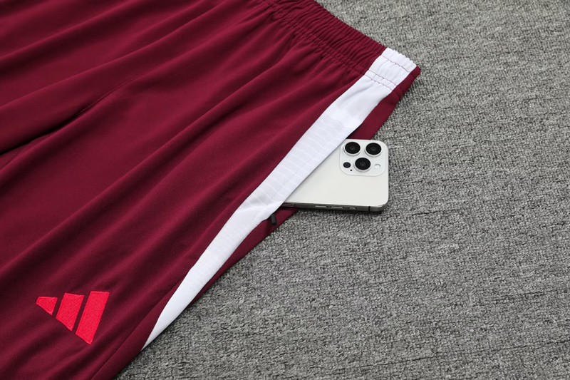 24-25 Bayern Deep Red Half Pull Tracksuit (半拉链)