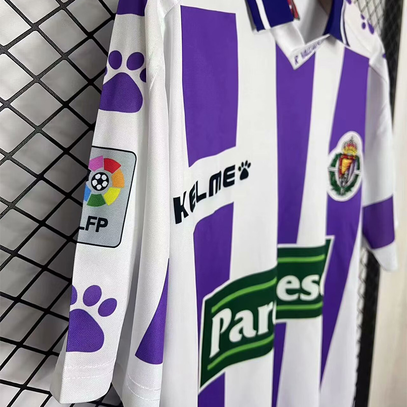 1995-1996 Valladolid Home Retro Soccer Jersey *带章