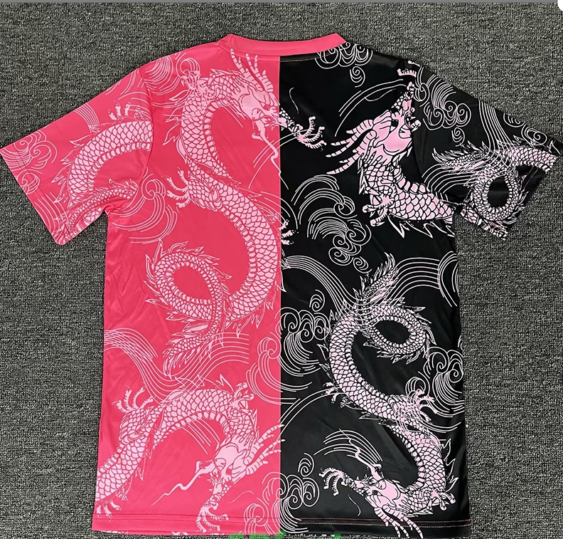 25-26 RMA Pink Black Special Edition Fans Training Shirts *粉龙纹