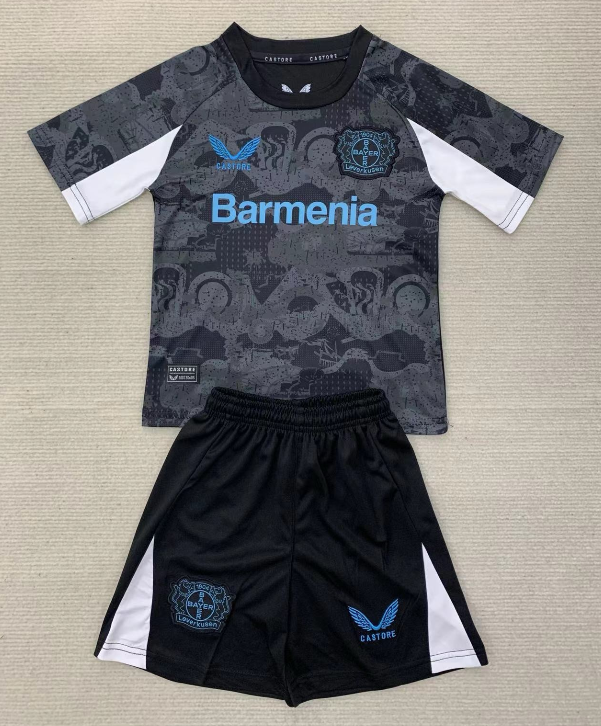 24-25 LeverKusen Third Kids Soccer Jersey