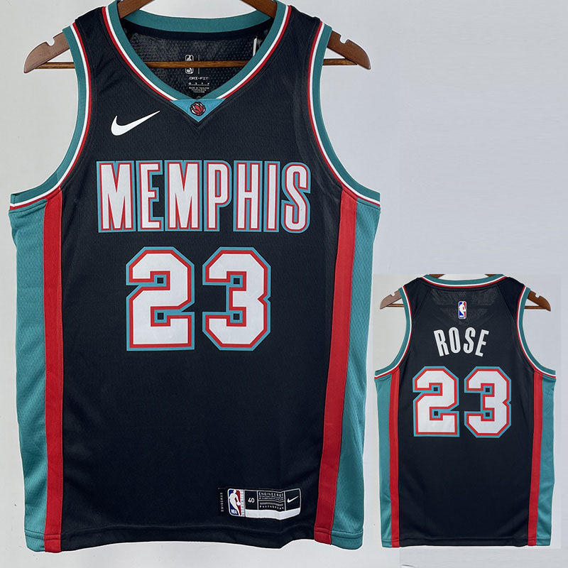 2021 Grizzlies ROSE #23 Black Top Quality Hot P...