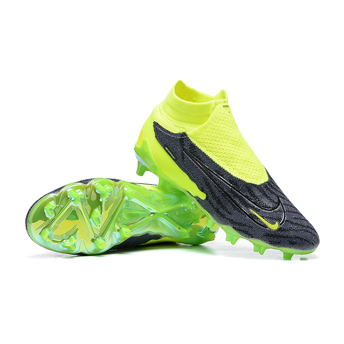 Phantom GX Elite FG High Soccer Shoes-Black/Green-652578