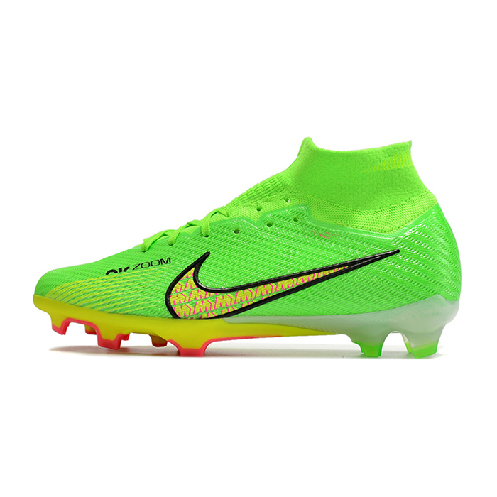 Air Zoom Mercurial Superfly IX Elite FG High Soccer Shoes-Green/Yellow-175733