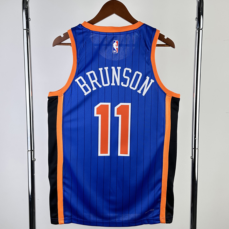 23-24 KNICKS BRUNSON #11 Blue City Edition Top ...