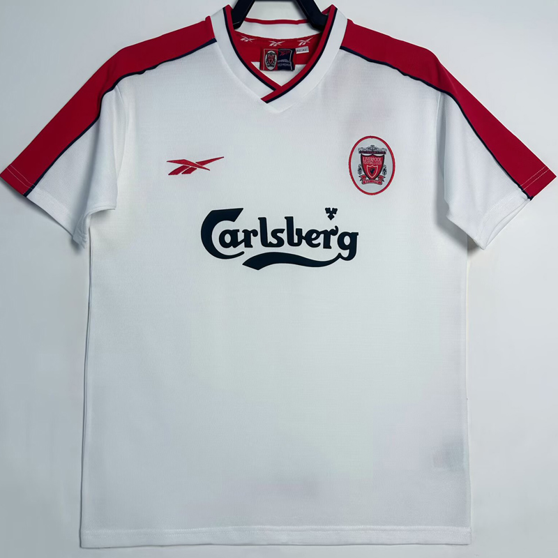 1998-1999 LIV Away White Retro Soccer Jersey