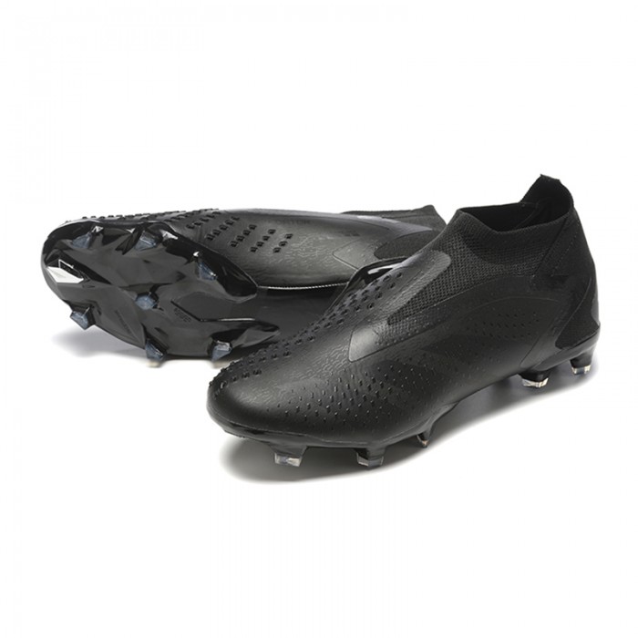 PREDATOR ACCURACY+ FG BOOTS Soccer Shoes-All Black-9492235