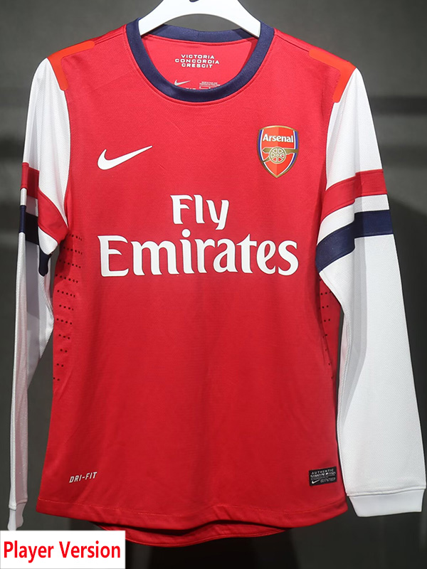 2012-2013 ARS Home Player Version 长袖球员 Long Sleeve Retro Soccer Jersey