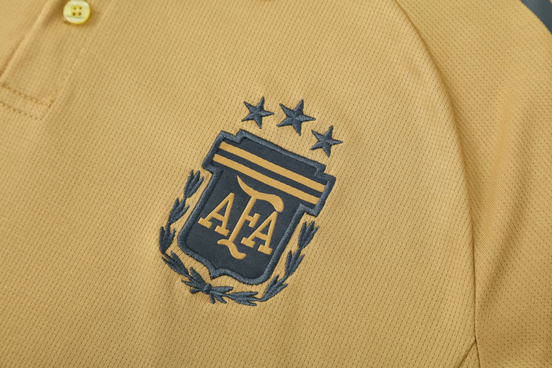 25-26 Argentina Earthy Gold Polo Tracksuit