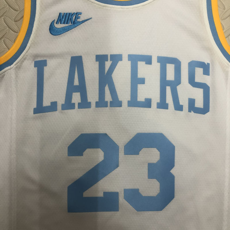 22-23 LAKERS JAMES #23 White Top Quality Hot Pr...