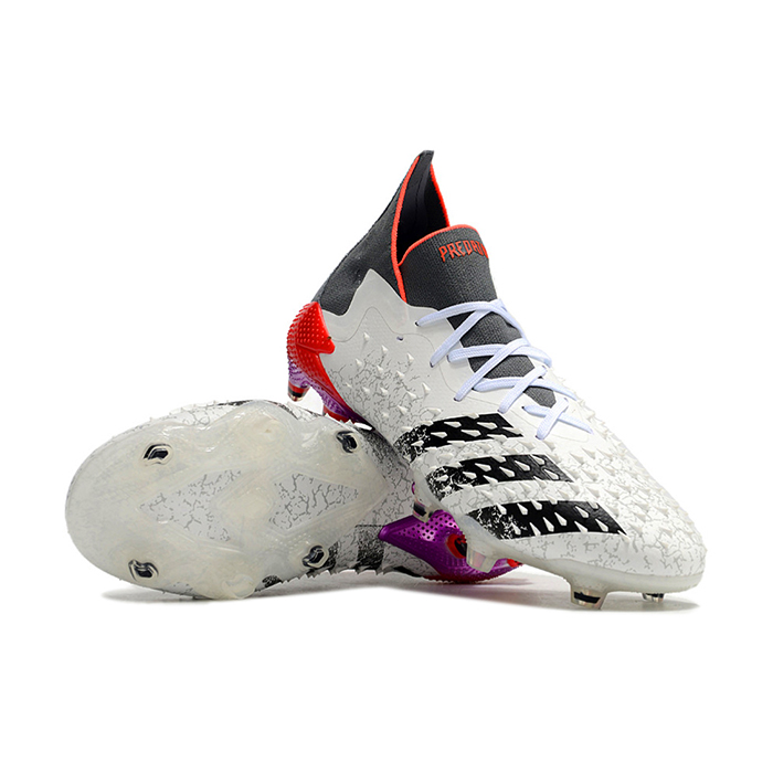 PREDATOR FREAK .1 FG High Soccer Shoes-White/Black-4550860