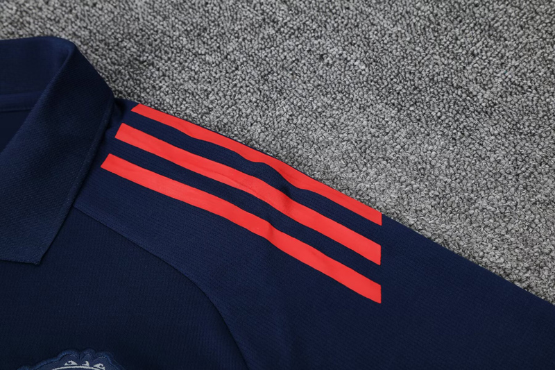 25-26  Man Utd Royal blue Polo Tracksuit