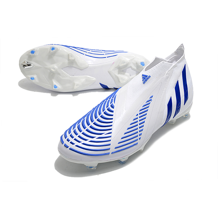 Predator Edge Geometric+ FG Soccer Shoes-White/Blue-1824187