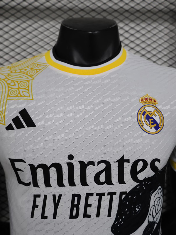 24-25 RMA White Special Edition Player Version Soccer Jersey #花蛇