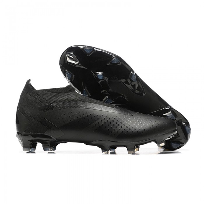 PREDATOR ACCURACY+ FG BOOTS Soccer Shoes-All Black-9492235