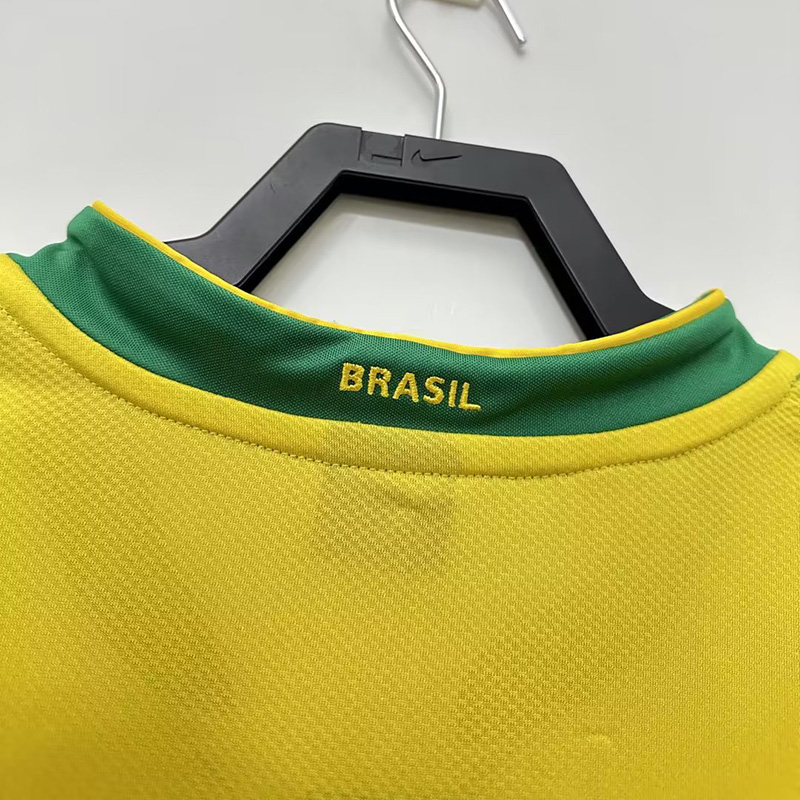 2006 Brazil Home Retro Soccer Jersey