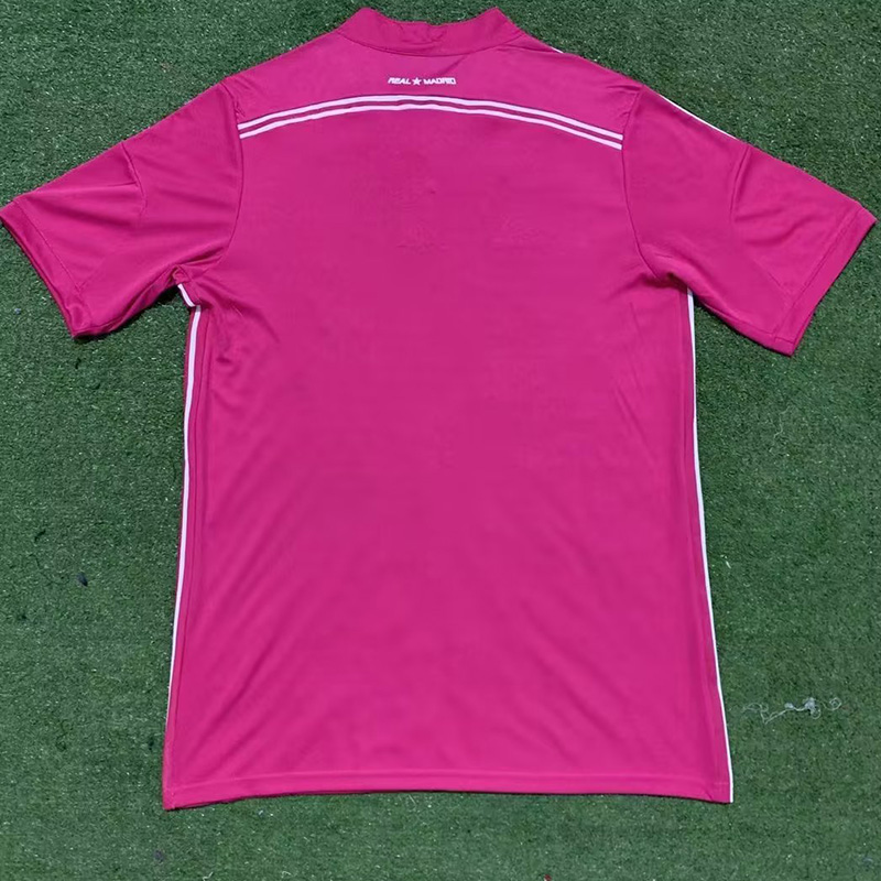 2014-2015 RMA Away Pink Retro Soccer Jersey