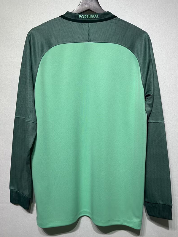 2016 Portugal Away Long Sleeve Retro Soccer Jersey(长袖)