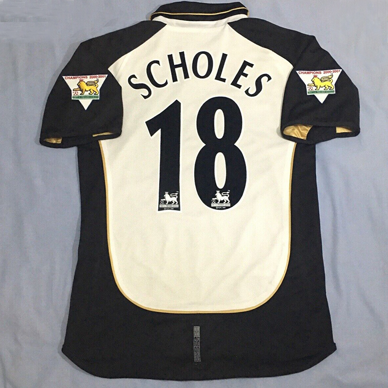 2001-2002 Man Utd 100th Centenary Gold Black Re...