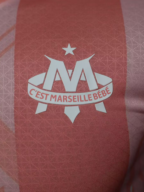 25-26 Marseille Pink Joint Edition Player Version Training shirts