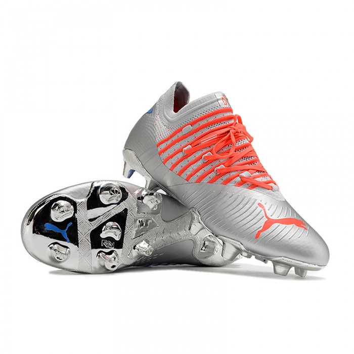 Neymar Future Z 1.3 Teazer FG Soccer Shoes-Silver/Blue-6428359