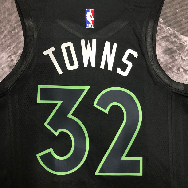 22-23 TIMBERWOLVES TOWNS #32 Black Top Quality ...