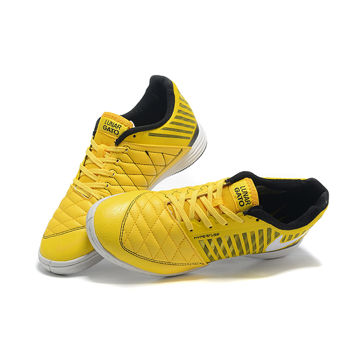 Lunar Gato II IC Soccer Shoes-Yellow/Black-4891153